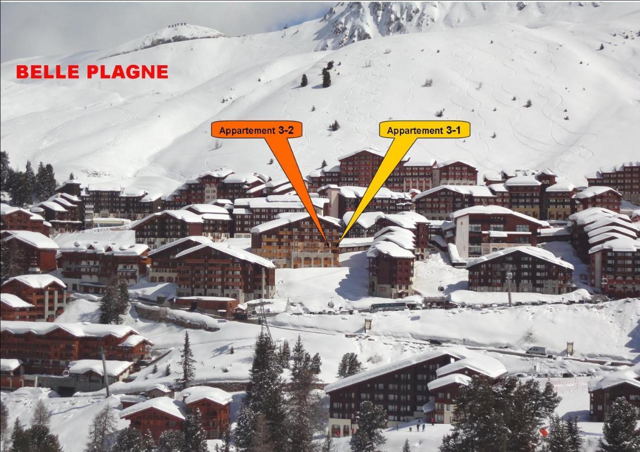 Belle Plagne 1 Appart 6 Pers Du Dimanche Au Dimanche Ski Au Pieds Ла План Екстериор снимка